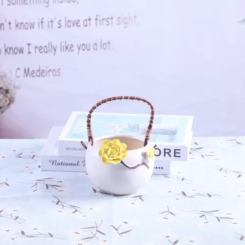 Бедный крупный калибр цветочный горшок Gao Fang Fang Flower Pinling Basketball Green Plant Plant Pac