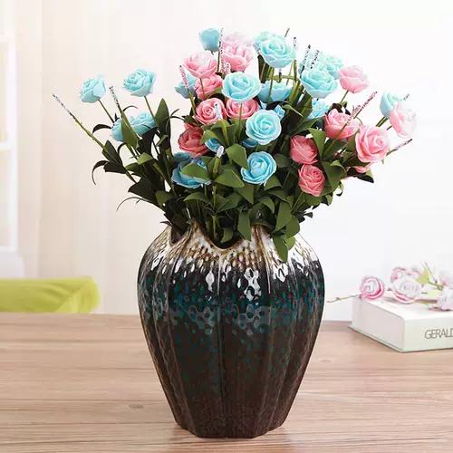 Лили ваза внутреннее украшение керамическое цветочное расположение окрашены в свежи