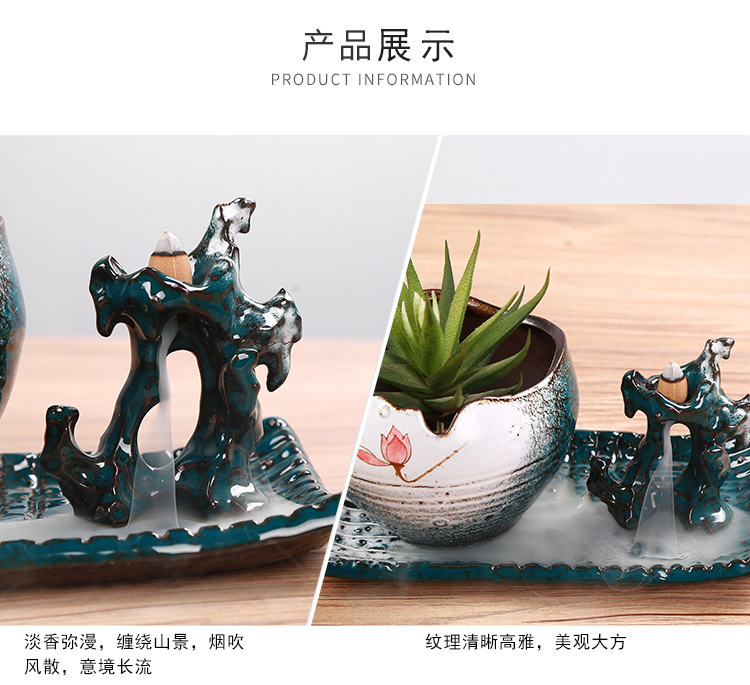 European green plant pot ceramic flower pot old zen calamus asparagus creative potted bracketplant, fleshy running the ceramic flower pot