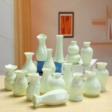 Керамическая целадона ваза в европейской стиле лилия свежая гидропонная медная монета сушеные цветочные цветочные цветочные межбоки