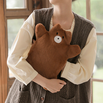 Warm baby rechargeable warm belly hot water bag cute plush Net red hand warm treasure explosion-proof female student winter pillow