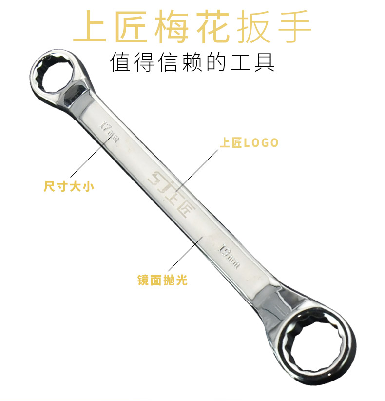 Master smith cờ lê hai đầu công cụ cờ lê kính sử dụng kép cờ lê tự động sửa chữa cơ khí sửa chữa công cụ phần cứng - Dụng cụ cầm tay