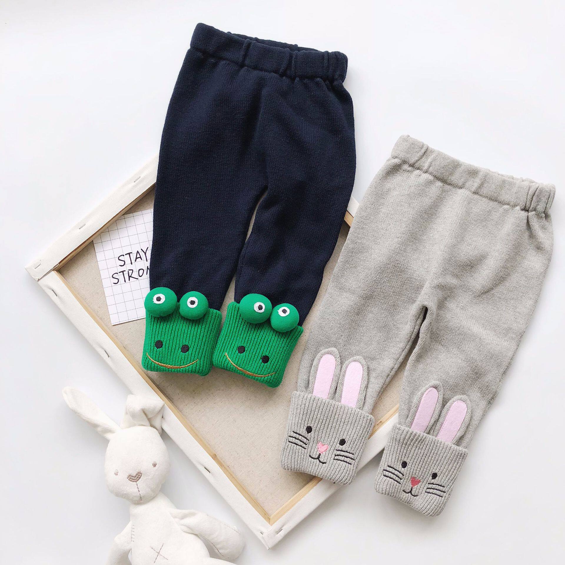 baby pants male and female baby fall 2018 new inner lap pants solid handmade child clothing pants children sweatpants sporty pants