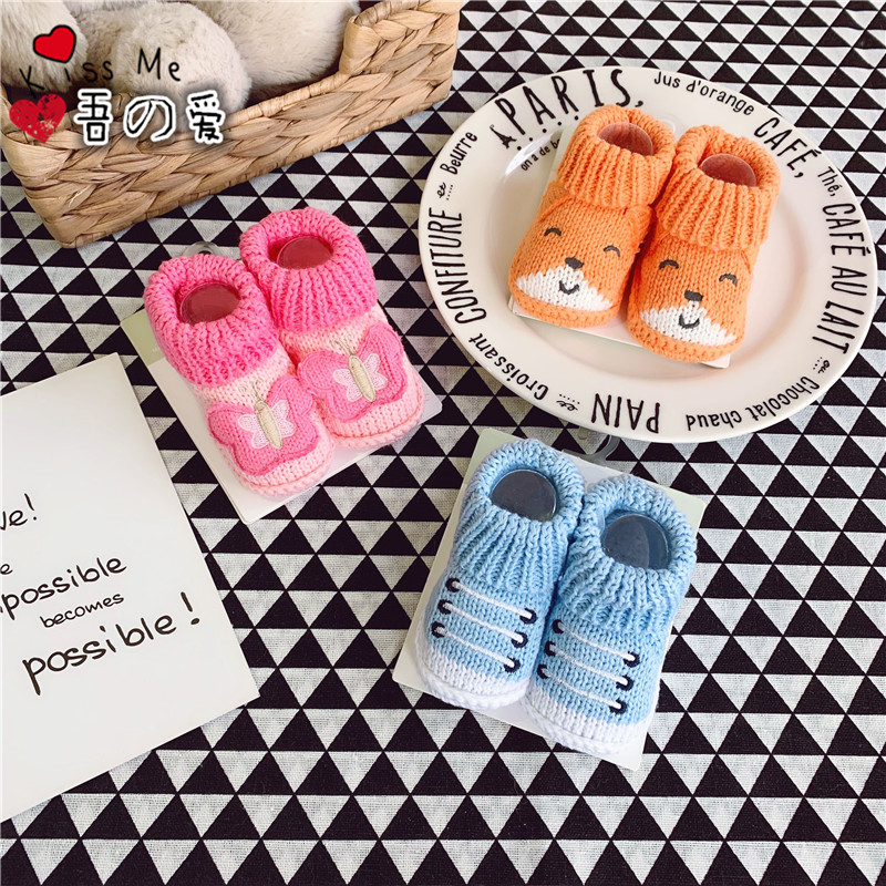 100-day baby shooting props newborn baby 0-6 months handwoven shoes one foot set of breathable men and women's shoes