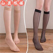 Mid-silk stockings anti-hook socks ultra-thin stockings female meat-colored Han edition of semi-transparent stockings in summer and semi-transparent stockings