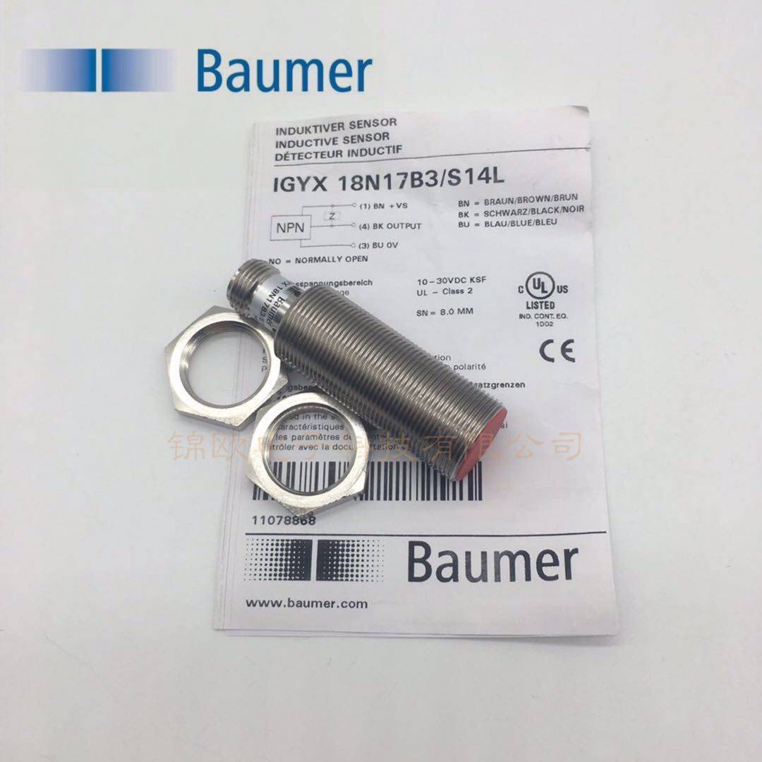 Baumer sensor proximity switch IGYX 18N17B3 S14L instead of NBB8-18GM50-E0-V1