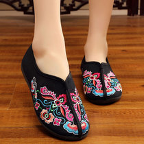 Old Beijing embroidered cloth shoes national style mother outdoor leisure womens shoes spring