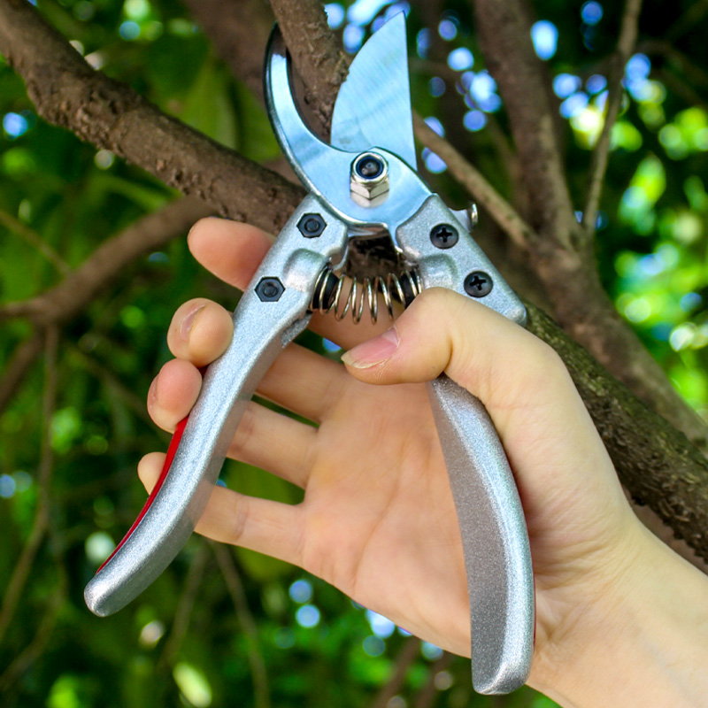 Horticultural fruit tree trimming scissors flower scissors blubber scissors steel cutter aluminum handle cut shear