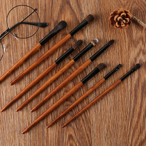 Xi Mo picturesque 8 animal hair eye shadow brush set eye makeup brush set brush horse hair beginner portable full set