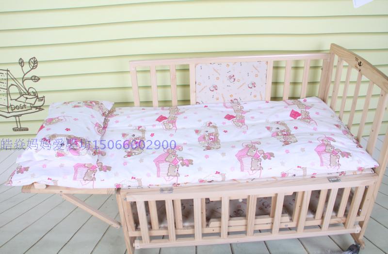 Mẫu giáo chăn ba mảnh cotton trẻ em bộ đồ giường cotton lõi tùy chỉnh phim hoạt hình nap bộ đồ giường gói