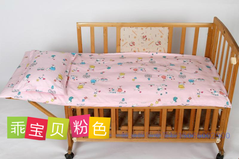 Mẫu giáo ba mảnh quilt cover quilt cover quilt cover gối bé Cotton bông twill có thể được mua trong một mảnh mền tuyết