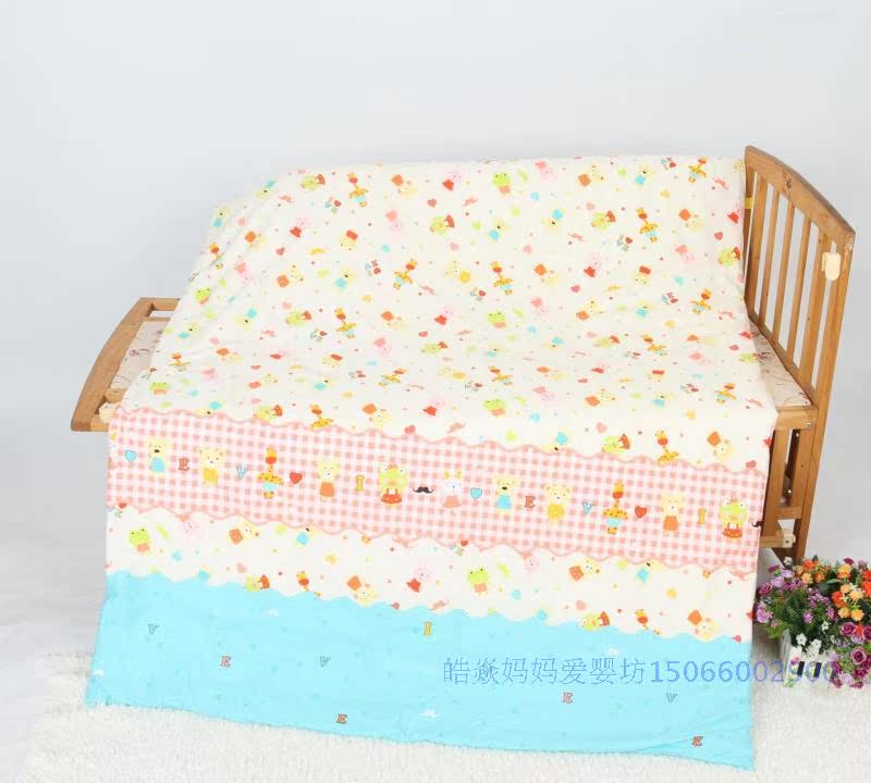 Mẫu giáo chăn ba mảnh cotton trẻ em bộ đồ giường cotton lõi tùy chỉnh phim hoạt hình nap bộ đồ giường gói