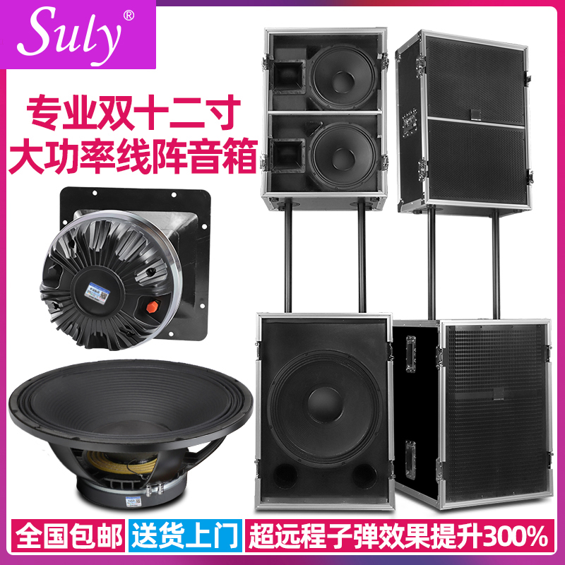SULY Stage Line Array Acoustic Suit Outdoor Large Performance Wedding high power Low sound cannons remote with source sound box