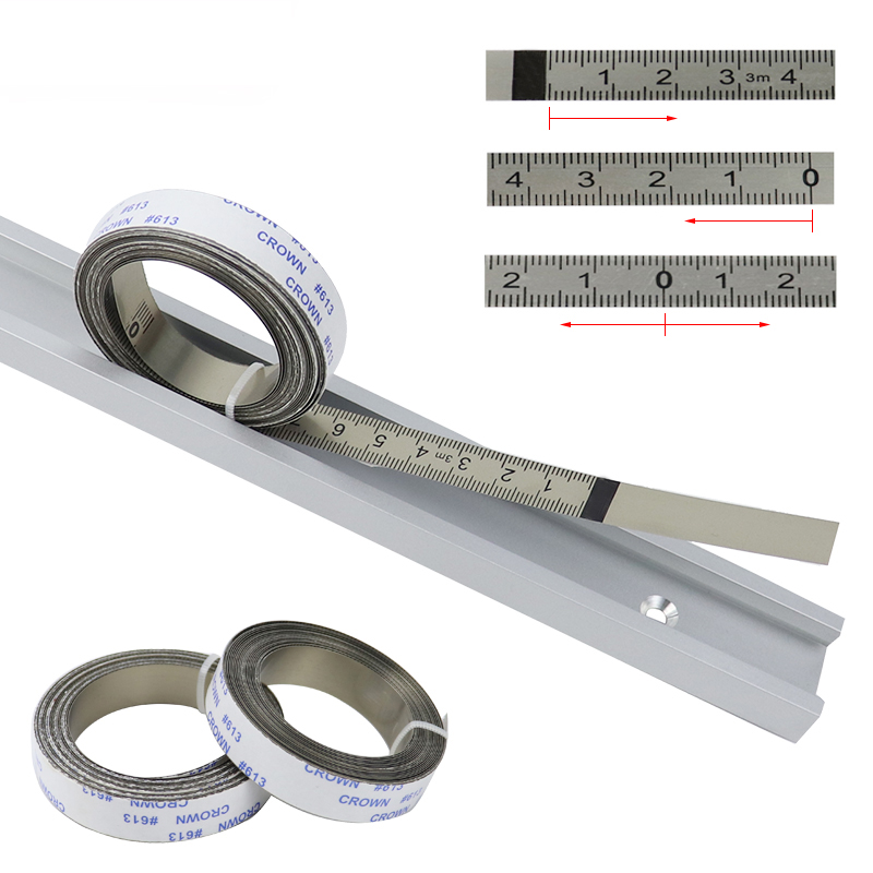 Stainless steel ruler Viscous scale Tape adhesive flat ruler Self-adhesive ruler Mechanical ruler Sticky table