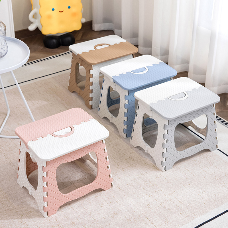 Outdoor Folding Chair, Portable Folding Stool, Camping Fishing Chair, Beach Train Queue Plastic Small Bench