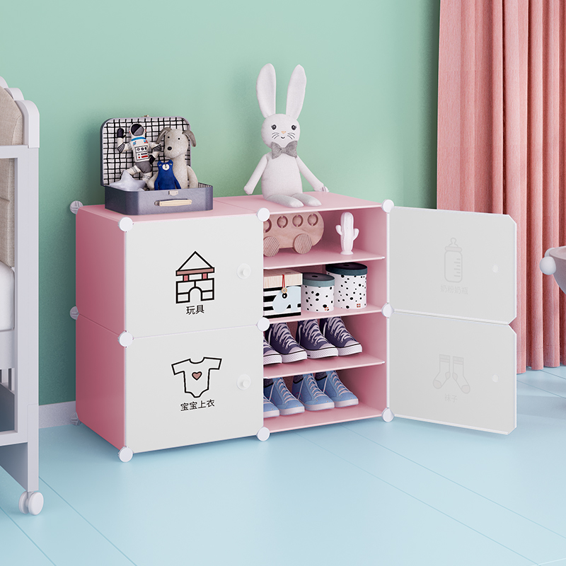 Shoe Rack Subnew 2021 Home Brief About modern Bedroom Children's shoe cabinet Dust-proof Dormitory Doorway Containing the Economy Type