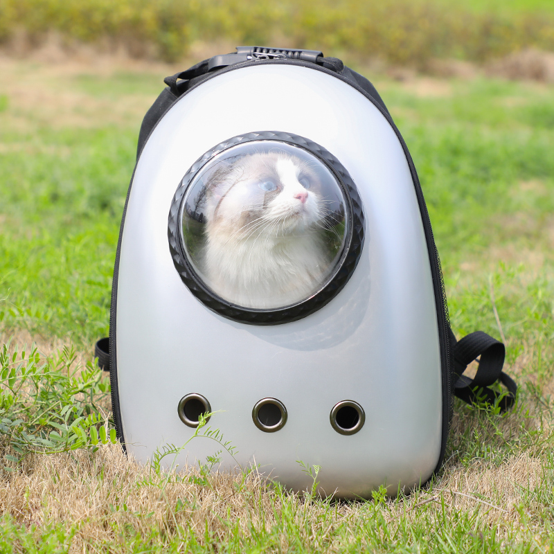 Cat bag Out carry bag Space capsule Pet backpack Cat box Shoulder transparent cat school bag Cat bag Cat supplies