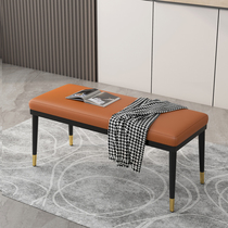 Changing shoe stool small household Light luxury shopping mall leather thousand birds gradient sofa clothing store trial room simple bench