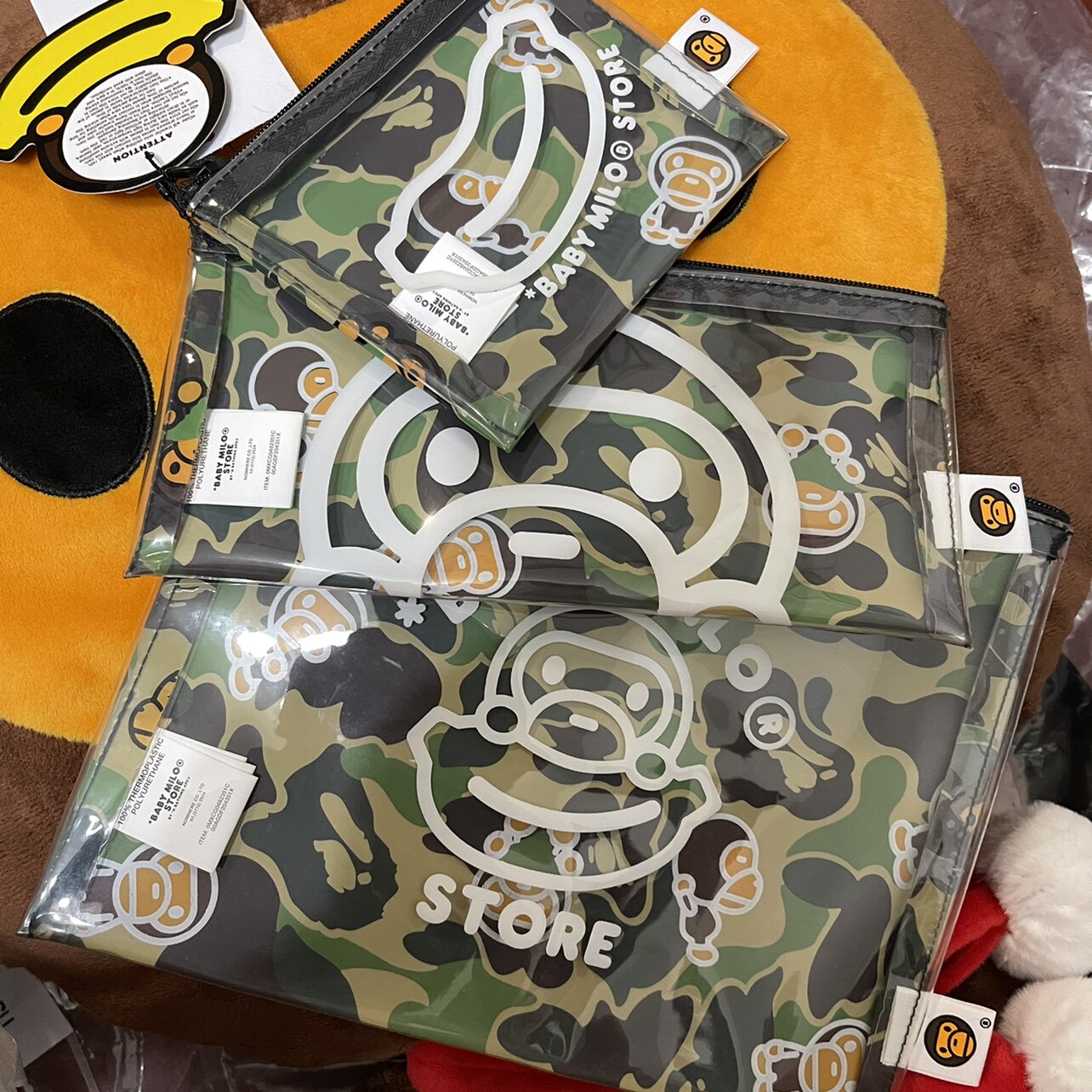 it Bape baby milo camouflay three sets of cashier bags 0482351C