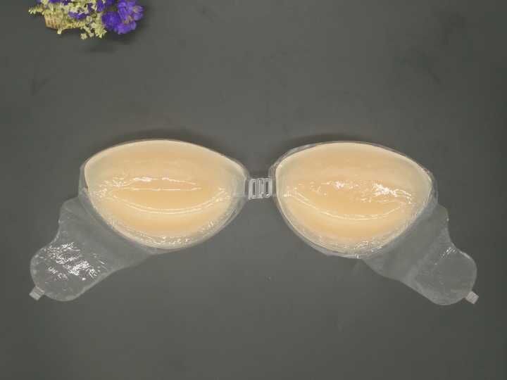 Silicone vô hình áo sườn siêu dày núm vú dán ngực dày siêu tụ tập chống trượt cô dâu cưới ngực nhỏ chống va đập miếng dán nâng ngực