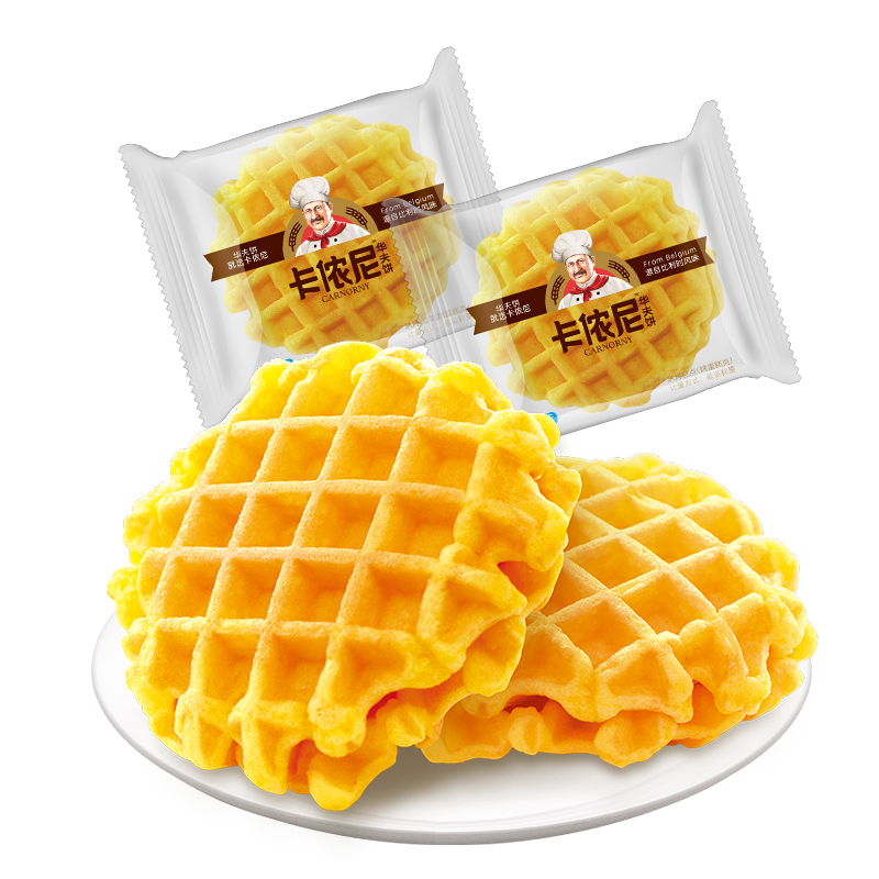 回头客卡侬尼华夫饼格子饼整箱