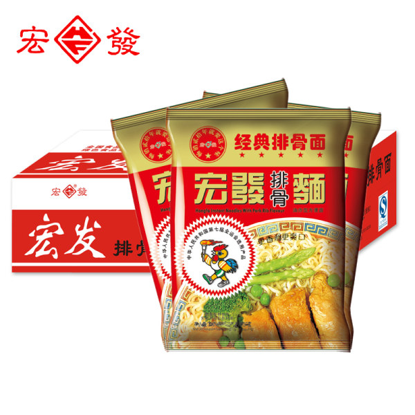 宏发 排骨面 方便面 67g*28包 淘抢购+天猫优惠券折后￥26.8包邮（￥29.8-3）