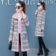 Plaid thickened velvet mid-length cotton coat for women 2020 winter new imitation lamb wool popular woolen coat