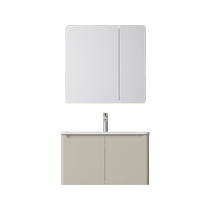 Realt Y0025 bathroom cabinet with hand-scanned intelligent control of light mirror ceramic integrated basin large capacity storage multi-layer solid wood board