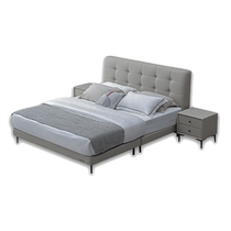 Sunhoo Shuanghu 02CX-P2404 leather soft bed modern simple light luxury ecological leather soft bed