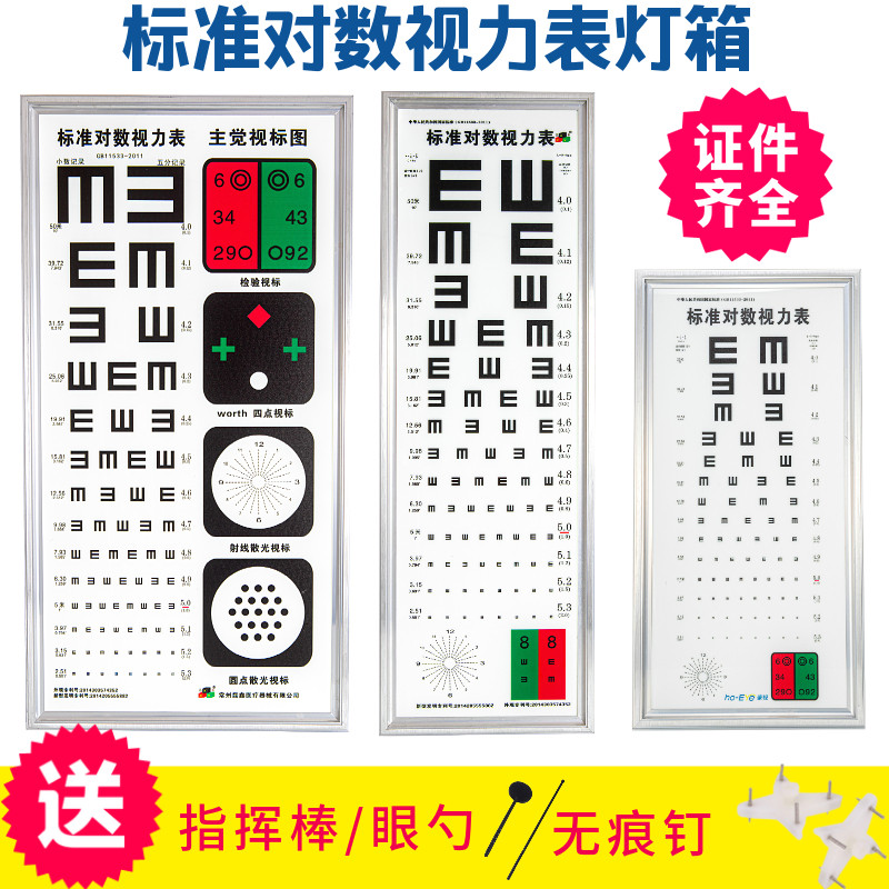 Medical Multifunction Standard Logarithmic Vision Examination Table 5 m 2 5 m E Word Mirror Store View Light Center Vision Examination Table Light Box