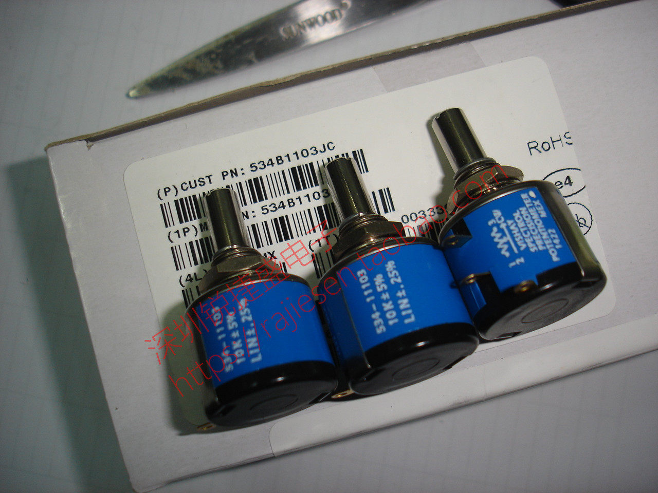 534-11103 MOD534 RES10K Vishay potentiometer original multi-turn potentiometer