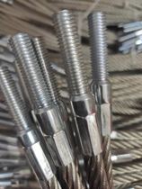 Factory direct sales of galvanized stainless steel wire rope screw processing closed fish eye terminals color rubber-coated steel wire rope