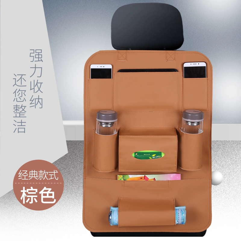 Ghế ngồi sau túi lưu trữ túi treo xe đa chức năng sáng tạo gấp bàn lưu trữ túi xe trang trí nội thất xe - Ô tô nội thất Accesseries
