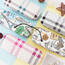 Glasses box Mens portable anti-pressure eye box Women ins creative minimalist Personality Containing Box small frescoed sunglasses box