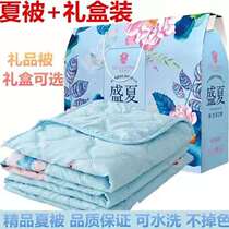 Opening event gift summer cool quilt gift boxed custom company logo gift shop celebration promotion practical prize quilt