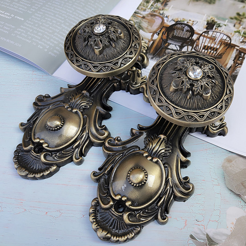 New curtain metal alloy hook hanging wall hook fixing accessories strap hanging ball curtain wall hook simple and versatile