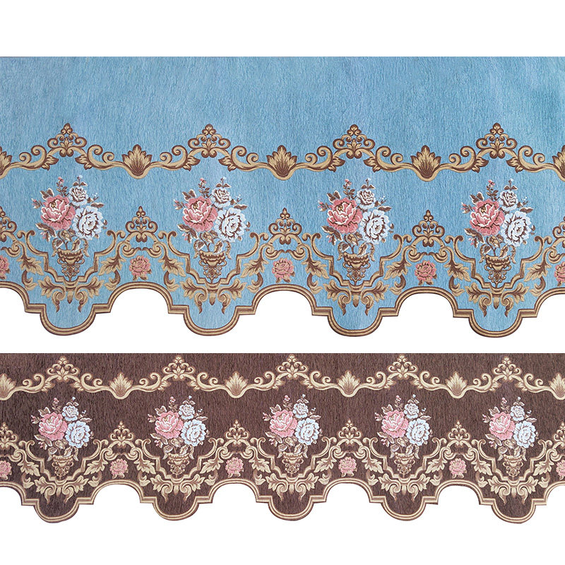 High 69cm Snow Neil finished curtain European style Living room Bedroom window Shading Decorative Mantle head Self-adhesive can be changed short