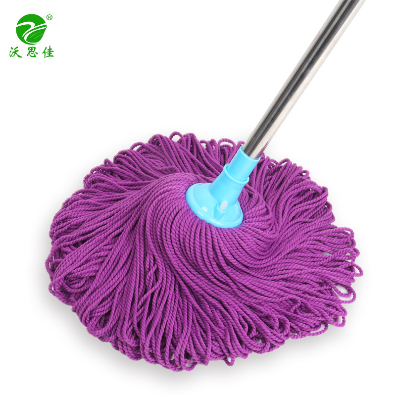 Wosijia fiber rope mop old-fashioned mop ordinary household water mop stainless steel rod strong water absorption does not shed hair