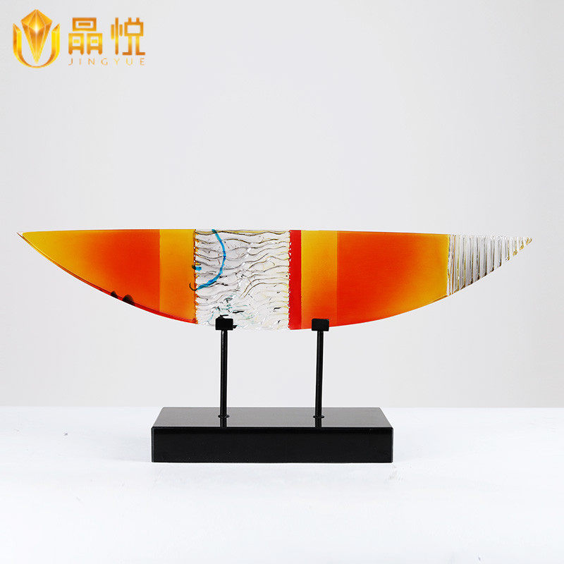 Mediterranean modern art decoration hotel porch aisle business center horizontal crescent soft decoration desktop