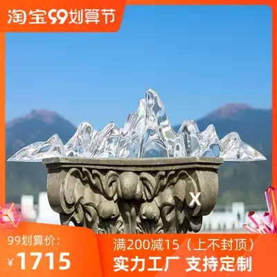 Sales of mountain-shaped villa transparent sculpture living room porch model room desk cabinet study decoration decorations