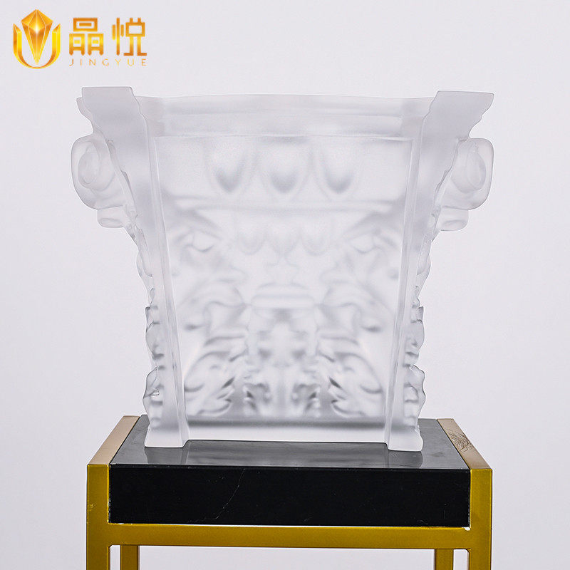 Tripod Pendulum Small Transparent Resin Company Meeting Opened Business Feng Shui Crafts Gift Owner Table Office