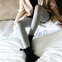 Special foreign trade retro-grey high-bounty cotton pants socks with slim pantyhose women in thick and velvety autumn winter stomatpants stockings