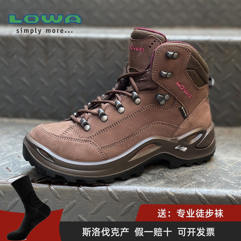 Lowa Renegade Gtx Women's Outdoor Waterproof and Non-Slip Hiking and Mountaineering Shoes Mid-High Top Hiking Shoes