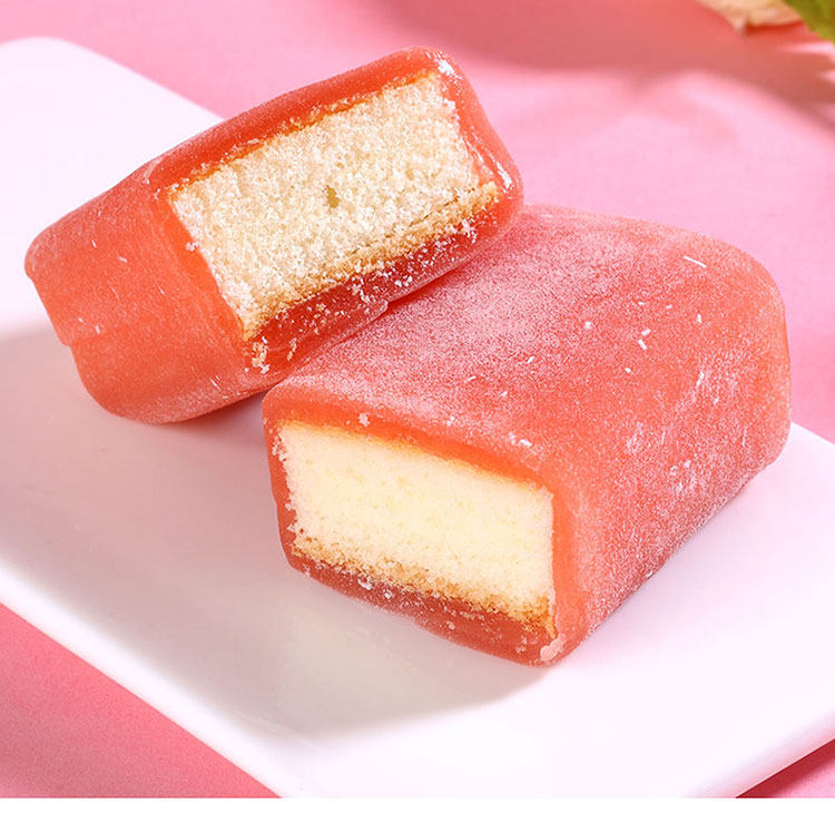 Guy Food Jen Japan Style Ice Skin Snow Cake 500g Whole Boxes Snacks 3 Flavours Snowy Pussy Fries Cake Bread Cookies