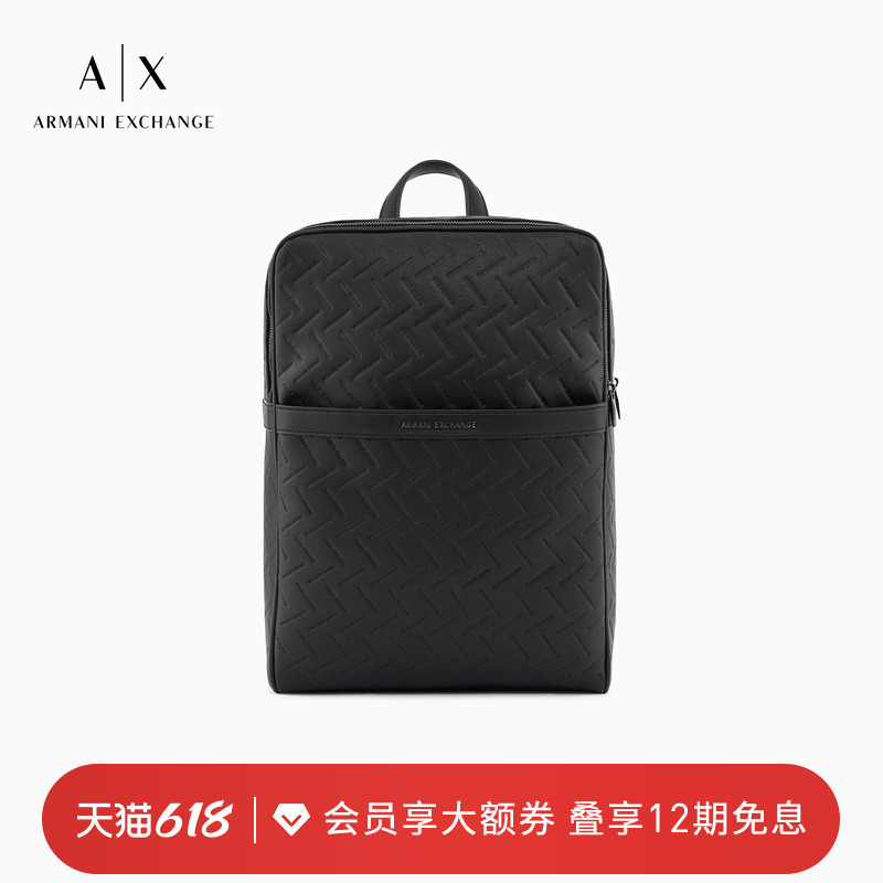 [Father's Day Gift] Armani Exchange/Armani's New Spring and Summer Men's Zippered Handbag Backpack