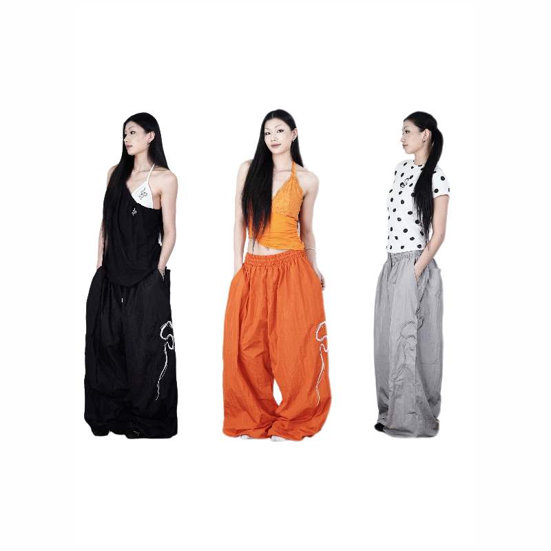 Suans Original Embroidered Branch Casual Street Dance Sports Quick-Drying Summer Thin Paratrooper Workwear Sports Pants Suans Original Embroidered Branch Casual Street Dance Sports Quick-Drying Summer Thin Paratrooper Workwear Sports Pants