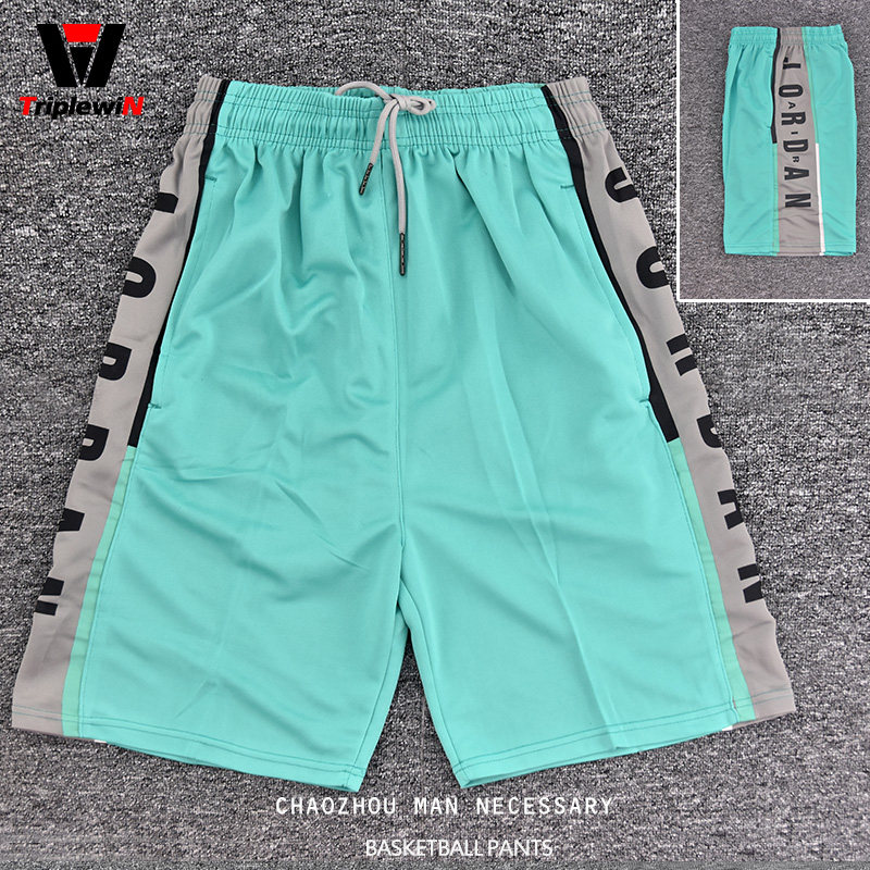 Sports shorts men's loose large size basketball pants outdoor trendy brand summer training fitness running beach five-point shorts