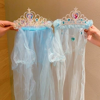 5#Коронный золотой шелк+кулон короны