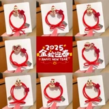 Красная детская праздничнная резинка для волос, аксессуар для волос