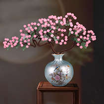 Natural Jade Ware Bonsai Crystal Jade Living Room Pendulum Pieces Home Modern Ornaments European-style Handicraft Jade Sculptures